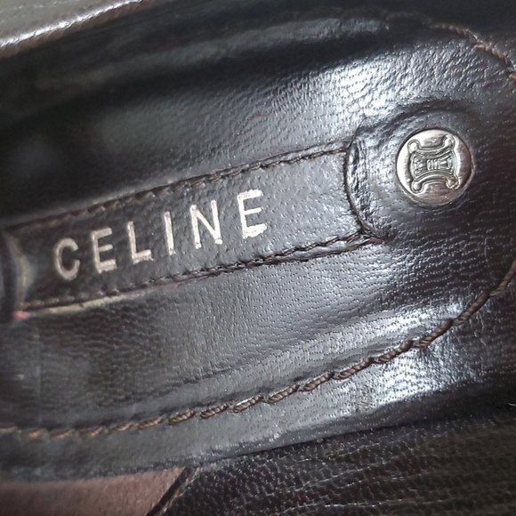 Celine | Dark Brown Platform Pumps Sz 37 - Picture 7 of 12